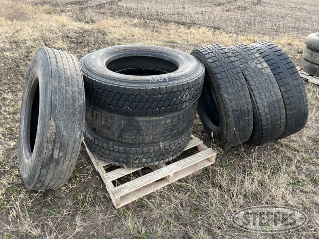 (7) 11R24.5 tires